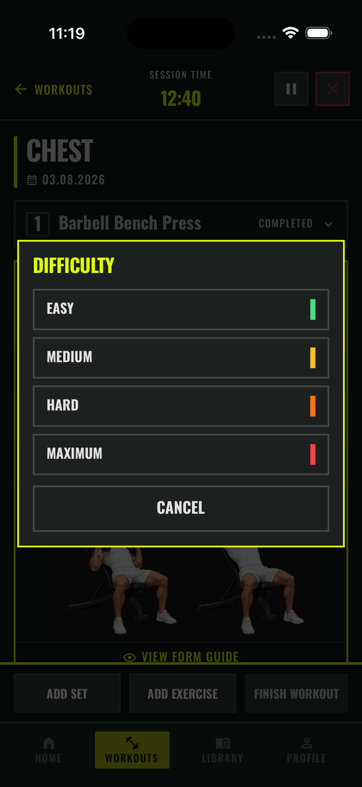 Set Difficulty rating